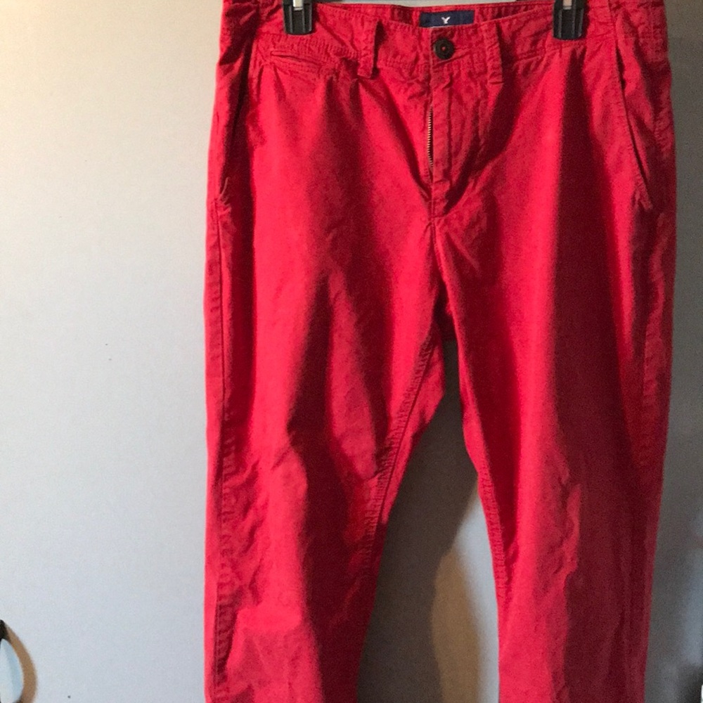 Red American Eagle pants length 32